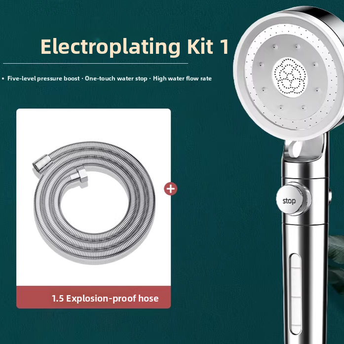 Adjustable Handheld Shower Head with 5 Spray Modes
