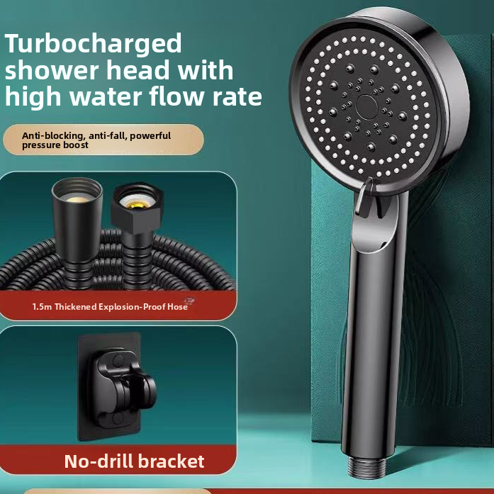 Adjustable Handheld Shower Head with 5 Spray Modes
