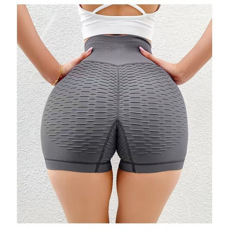 Womens High Waist Yoga Running Shorts