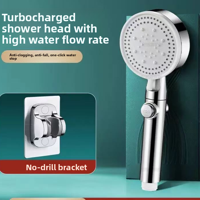 Adjustable Handheld Shower Head with 5 Spray Modes