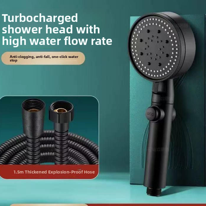 Adjustable Handheld Shower Head with 5 Spray Modes