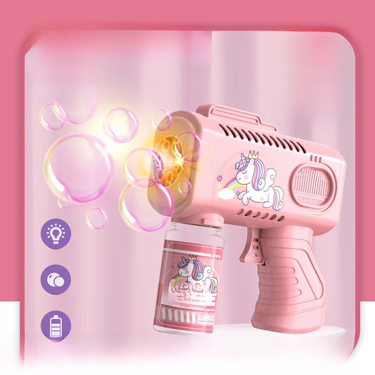Automatic Bubble Machine with Lights