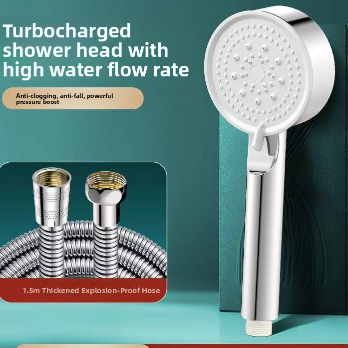 Adjustable Handheld Shower Head with 5 Spray Modes