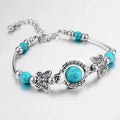 Retro Turquoise Butterfly Bracelet