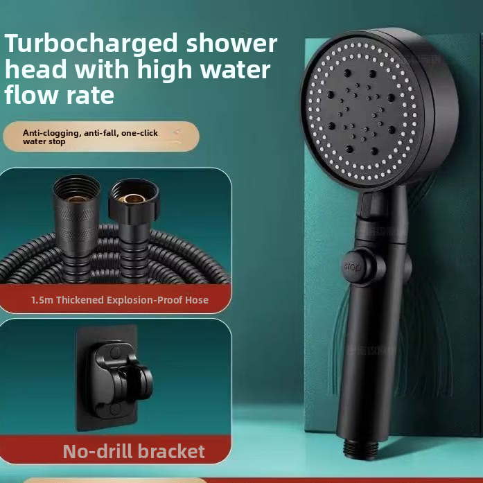 Adjustable Handheld Shower Head with 5 Spray Modes