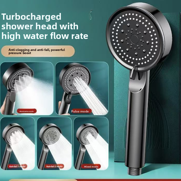 Adjustable Handheld Shower Head with 5 Spray Modes
