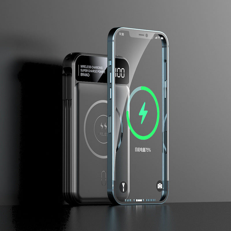 Slim 10000mAh Magnetic Wireless Power Bank